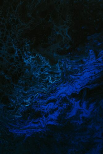 blue and black abstract painting