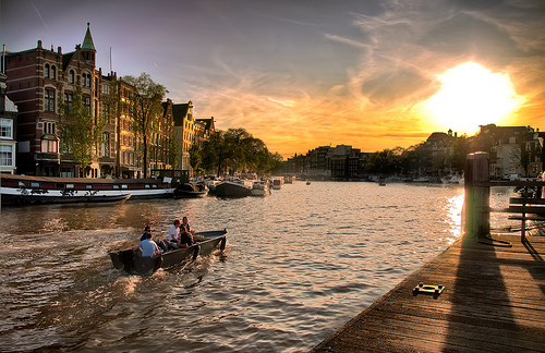 Sunset over Amsterdam (Frontpage)