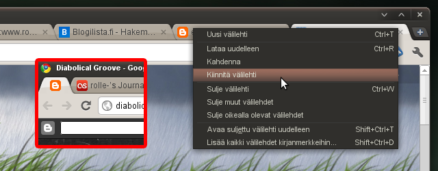 Kuvankaappaus Google Chrome -selaimesta